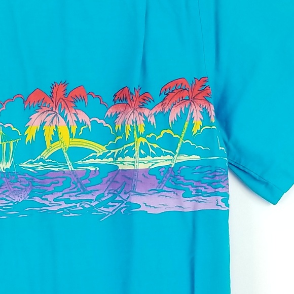 Malihini Hawaii Hawaiian Aloha Shirt Large VB15 - Picture 4 of 6